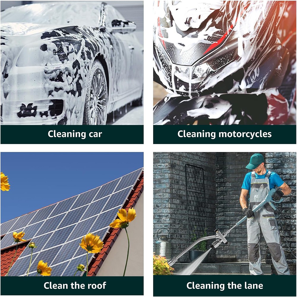 2pcs Foam Cannon Dual Connector Pressure Washer Foam Blaster 1/4"" Lance Nozzle