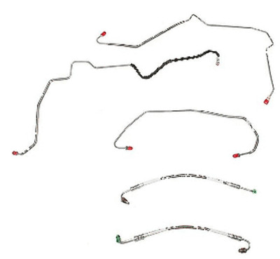 00-07 Chevy Monte Carlo Front Brake Line Kit AWABS Stainless Steel-AKT0002SS