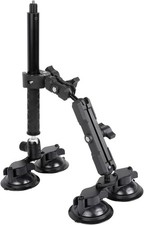 Car Mount for Insta360, 4 in1 Suction Cups Mount Kit with Invisible Selfie Stick