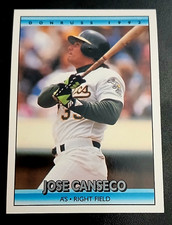 1992 DONRUSS #548 - JOSE CANSECO - OAKLAND ATHLETICS CARD