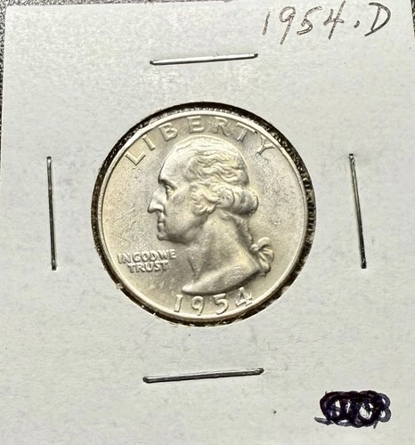 1954-D Silver Quarter – Uncirculated Shine!