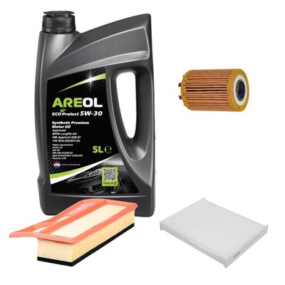 STELLOX Inspektionspaket AREOL ECO Protect 5W-30 5L für Lancia Musa Fiat Idea