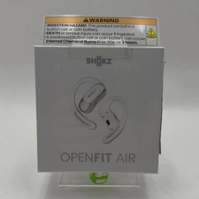 New Shokz OpenFit Air Open-Ear True Wireless Earbuds White T511