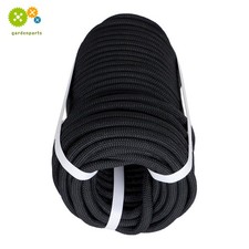 High Strong Pulling Braided Rope 3520Lbs 3/8" 100' Black Polyest Rope