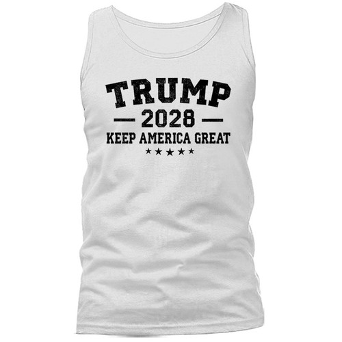 Donald Trump 2028 Keep America Great Again Political  Tank Top - Picture 11 of 11