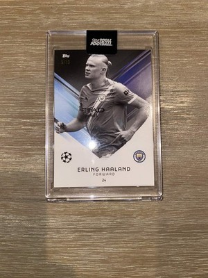 2025 Topps Soccer ERLING HAALAND 9/10 Jersey number match Man city Norway 1/1