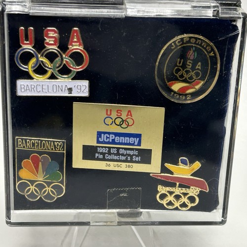1992 US Olympic Pin Collector's 5pc Set by JC Penney Albertville France Vintage - Picture 3 of 4