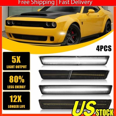 For 2018-22 Dodge Challenger SRT RT Widebody White LED Front Side Marker Light B