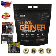 Clean Gainer Protein 12lb Chocolate Fudge - 560 Calorie Lean Muscle Builder 12.92 per gallon