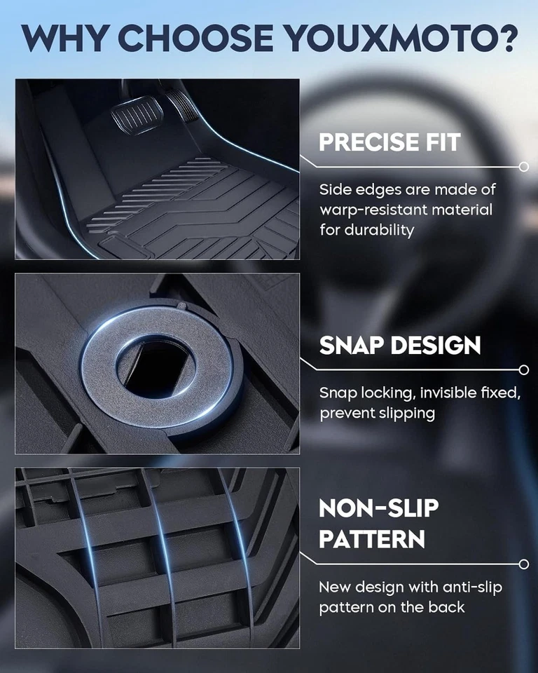 Alfombrillas Youxmoto para Lexus ES250 2021-2023; ES300h/ ES350 2019-2022, personalizadas Foto 4 de 4