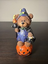 Halloween Bear in Witch Figure