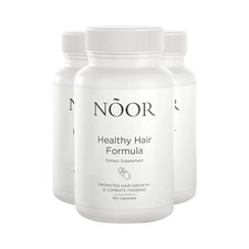 3-Pack NOOR Healthy Hair Formula - NOOR Hair Growth Support Capsules - 180Caps