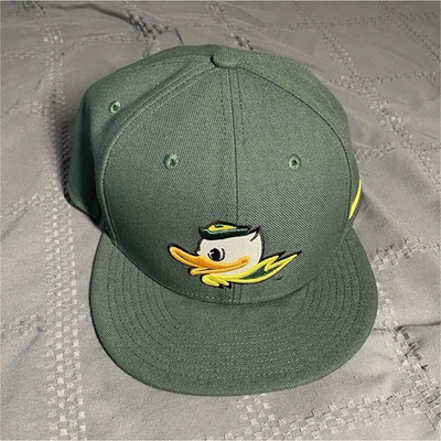 #ad Nike True Dri Fit Oregon Ducks Green Yellow Snapback Hat One Size $18.00