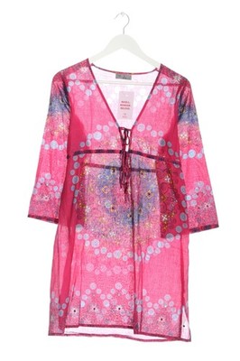 MONROW Tunikakleid Damen Kleid Gr. DE 36 pink-blau Casual-Look