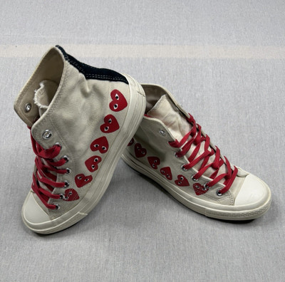 COMME DES GARÇONS PLAY Converse Chuck Taylor All Star High Top Canvas Lace Up