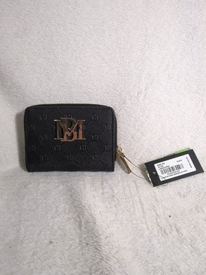 Beverly Hills Polo Club Women s Wallet   Black Zip Around   Gold Logo   New with