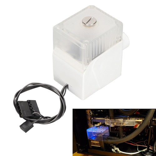 (White)CPU Water Pump Reservoir G1/4 Thread PC Water Cooling Pump 12V 450L/H - 第 6/12 張圖片