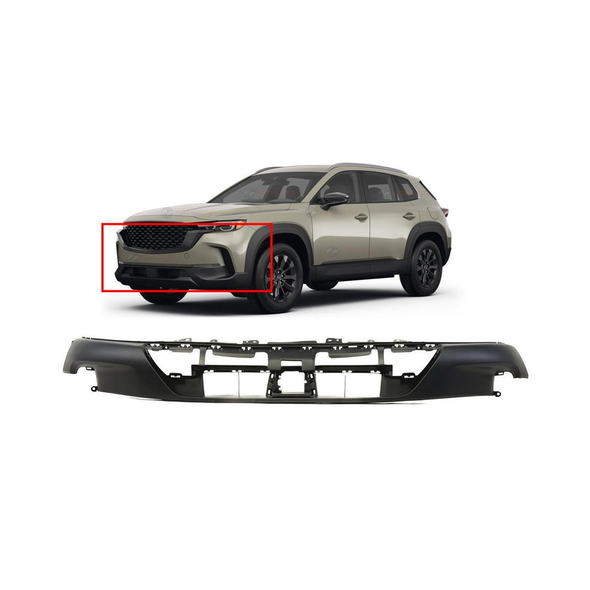 Front Lower Bumper Cover for Mazda CX 50 2023-2024 MA1015104