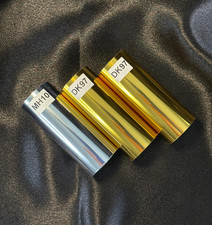Hot Stamp Gilding Foil 3 Rolls Gold and Silver FREE Ship