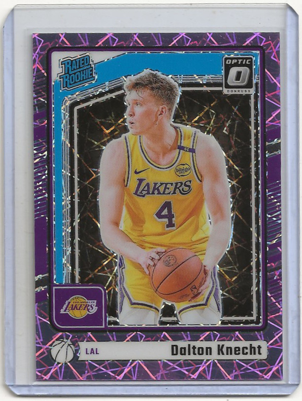 2024-25 Donruss Optic #256 Dalton Knecht Pink Velocity RC /79