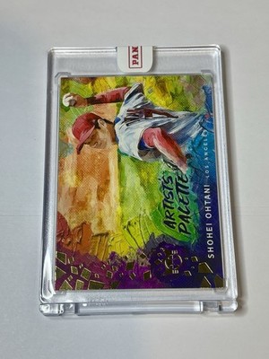 Shohei Ohtani MVP Winner アート作品 Shohei Ohtani RARE ART PRINT INVESTMENT CARD TOPPS 50/50 MVP MINT