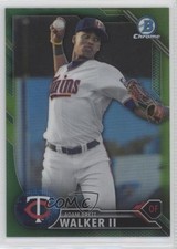 2016 Bowman Chrome Prospects Green Refractor 35/99 Adam Walker Brett II o7j