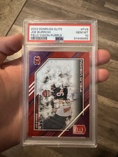 2023 Panini Donruss Elite Joe Burrow Purple Field Vision /10 PSA 10 POP 1