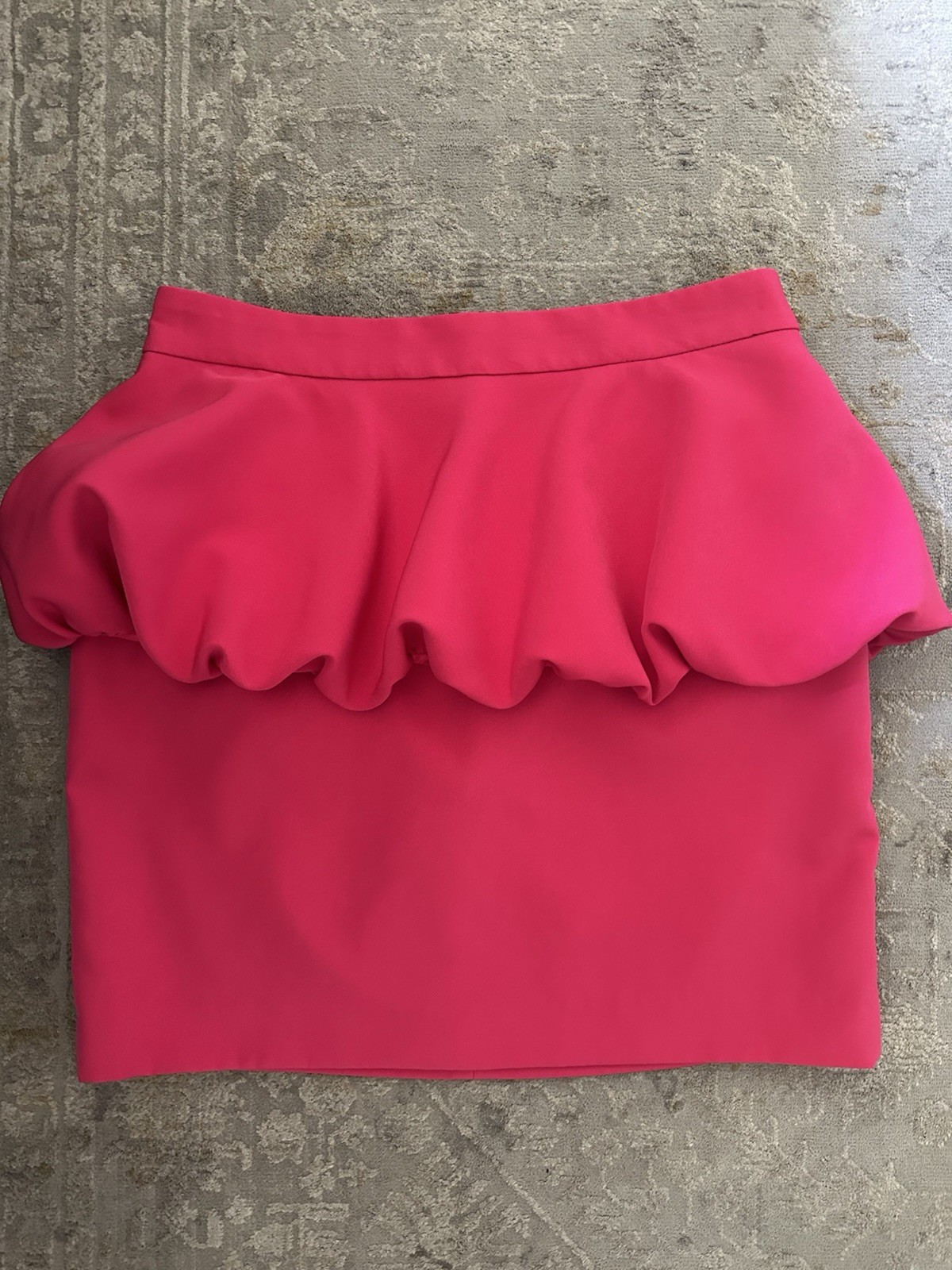 Zara Fuchsia Skirt Hot Pink S Small Ruffle Balloon Mini Sold Out image 2