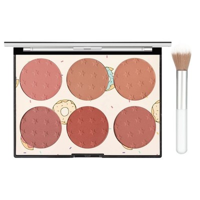 KYDA 6 Colors Blush Palette, Matte and Shimmer Blush Palette, Smooth Blendabl...