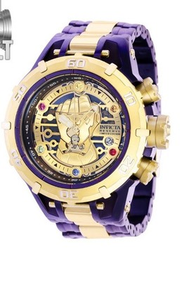 Invicta Reserve #41556 Marvel Thanos Swiss Ronda Z60 Caliber 54mm