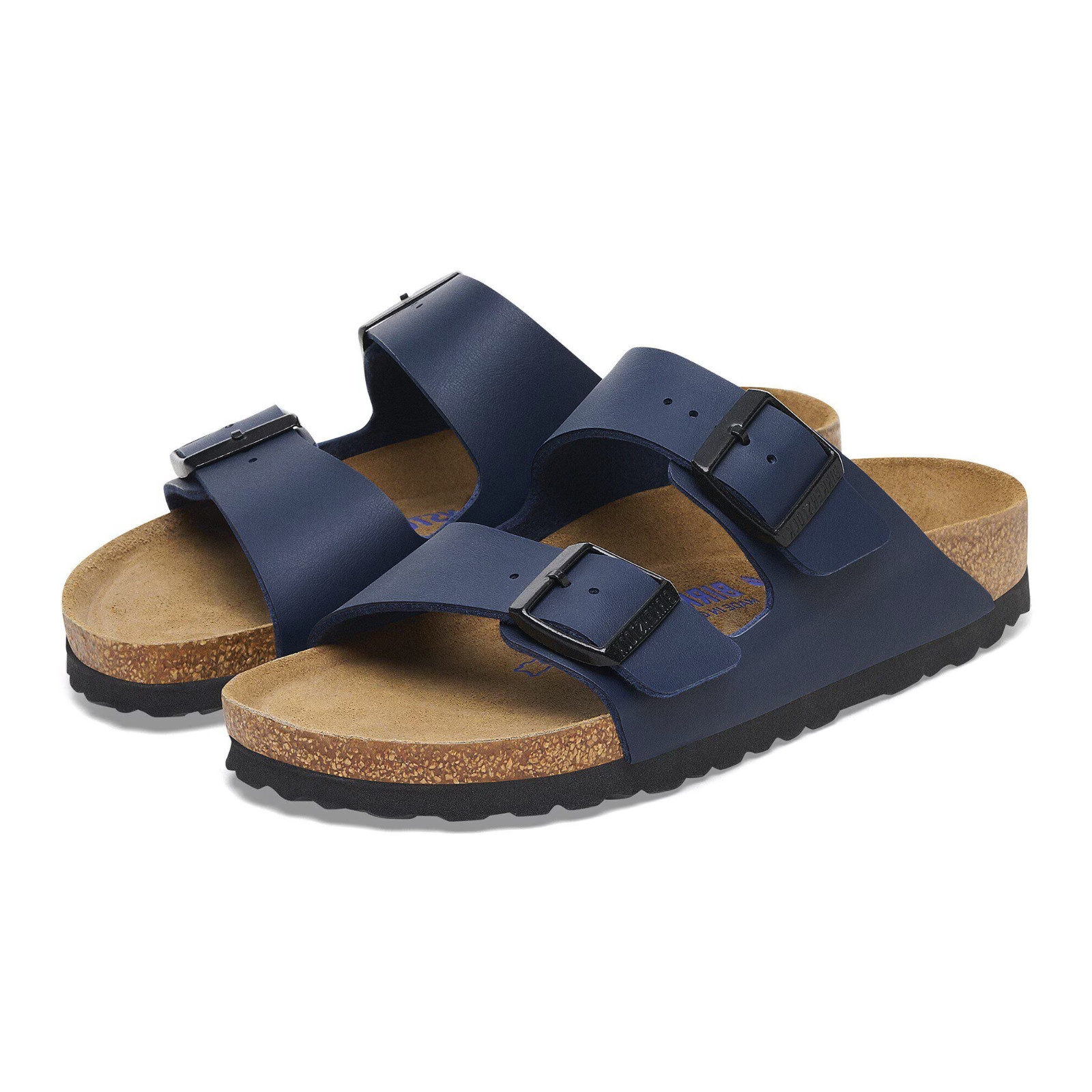 Birkenstock Arizona Women' Sandal Birko-Flor Synthetic Leather Blue Unisex Shoes
