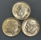 1955-S + 1957 P Roosevelt Dimes – CHOICE Uncirculated - 90% SILVER