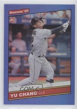 2020 Panini Donruss Retro 1986 Variations Holo Blue Yu Chang (Grey Jersey) 0j6