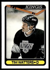 1990-91 O-Pee-Chee ! Tim Watters Los Angeles Kings #461