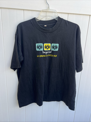 Imperial Beer Cerveza De Costa Rica Womens T Shirt Short Sleeve Size XL