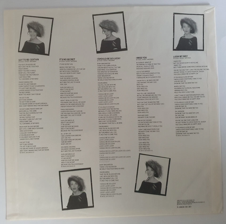 Kylie Minogue – Kylie (Vinyl, 1988), OIS, neuwertiger Zustand (NM) - Bild 4 von 4