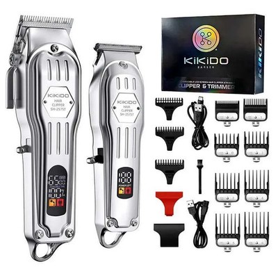 KIKIDO 2IN1 ADJUSTABLE CORDLESS HAIR CUTTING MACHINE FULL METAL - Scratch & Dent