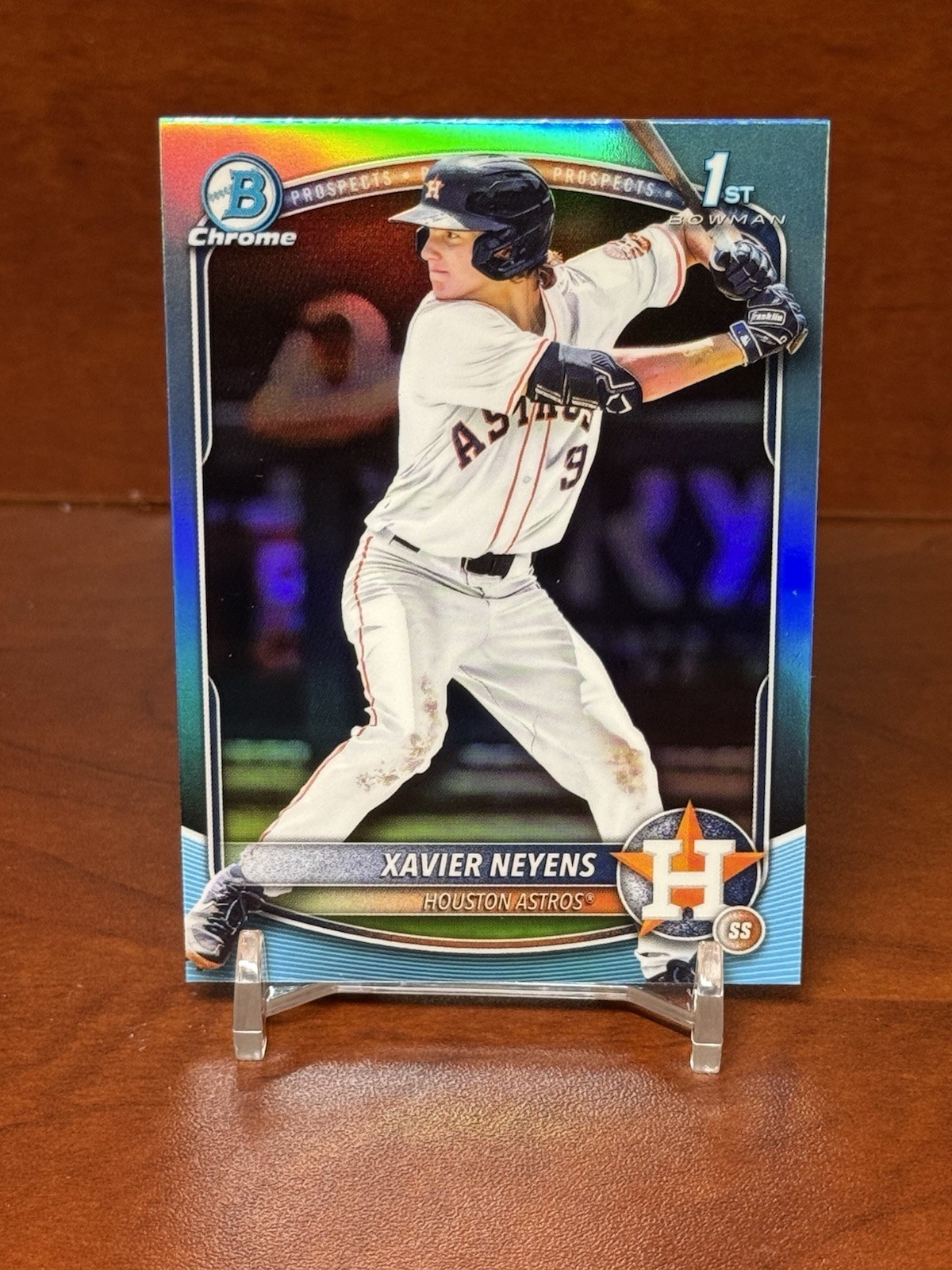 2025 Bowman Draft #BDC-2 Xavier Neyens 1st Chrome Sky Blue Refractor
