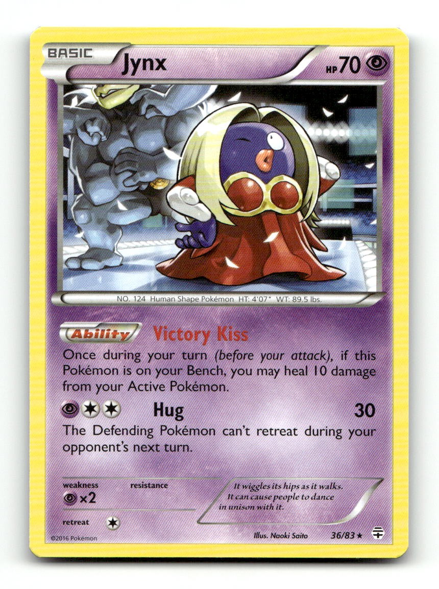 Jynx 36/83 Rare Generations Pokemon Near Mint
