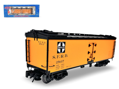 Coche frigorífico de madera reconstruido 8169-3 Atlas escala O 3 rieles Santa Fe (#25617) 40' | Condition: New