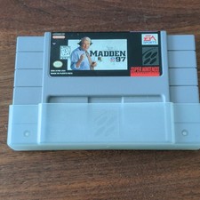 EA SPORTS Madden NFL 97 (SNES) NTSC-U/C KA 1996 Manual Included