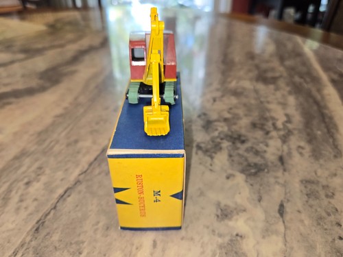 VTG MATCHBOX MAJOR M-4 PACK RUSTON BUCYRUS POWER SHOVEL EXCAVATOR IN BOX - Picture 4 of 24