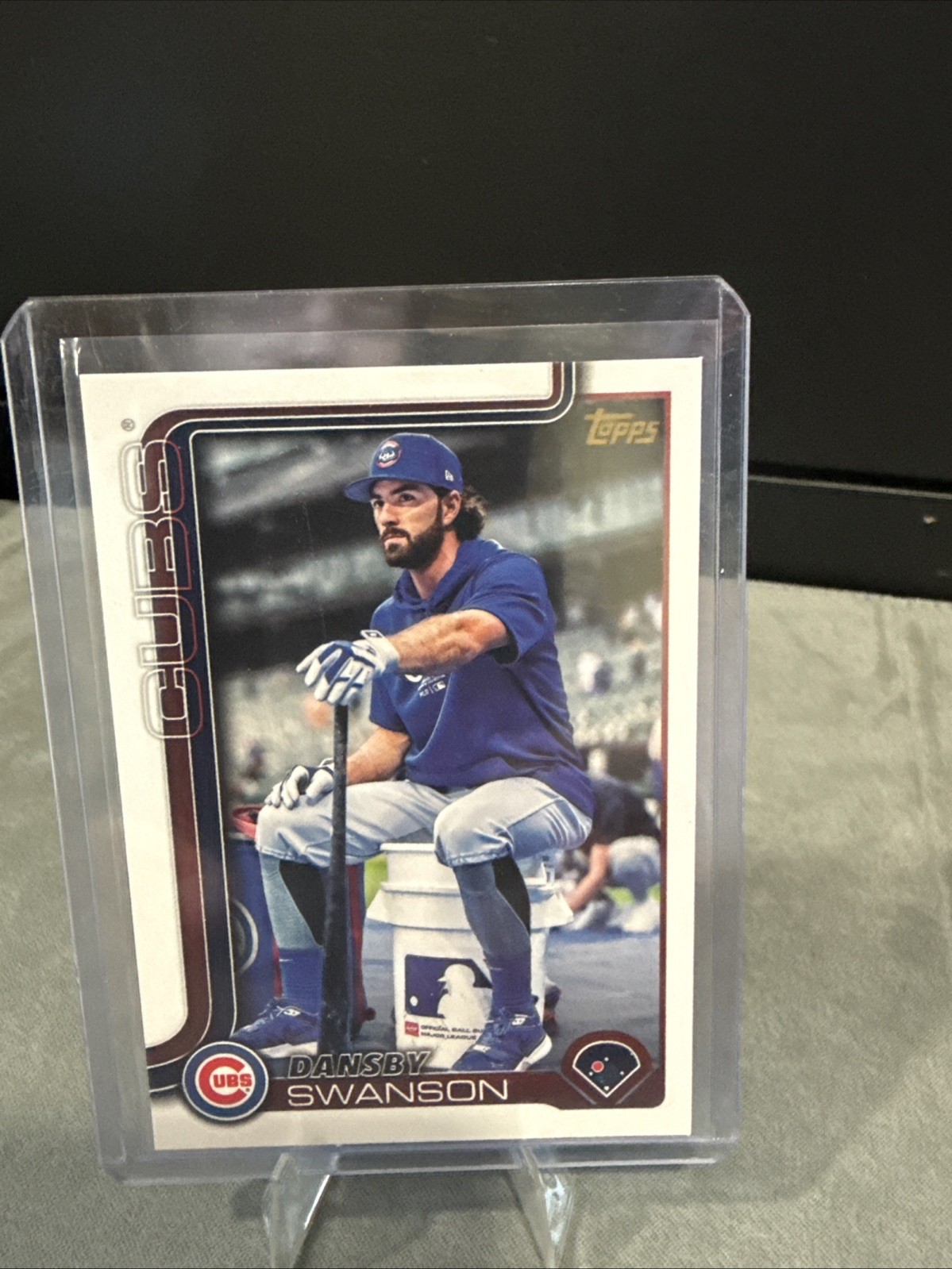 2025 Topps Series 1 - Dansby Swanson #303 Golden Mirror Image Variation