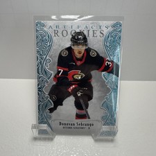 Upper Deck Artifacts 2025-26 Rookies Sky Blue Donovan Sebrango #179 Senators