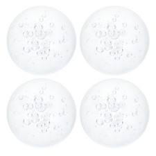 4 pièces boule décorative en verre à bulles - boule en cristal à bulles - sphère en verre transparent -