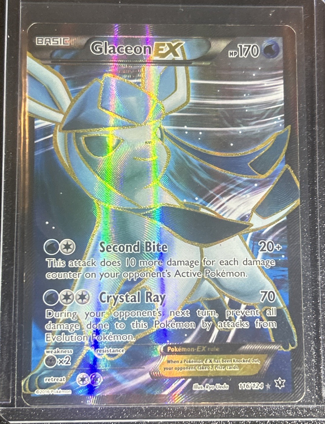 Glaceon EX (Full Art) 116/124 Fates Collide Holo HP