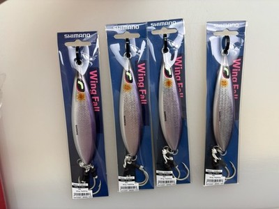 Lot Of 4 New Shimano Anchovy Butterfly Wing-Fall Jigging Spoon - 250 Gram