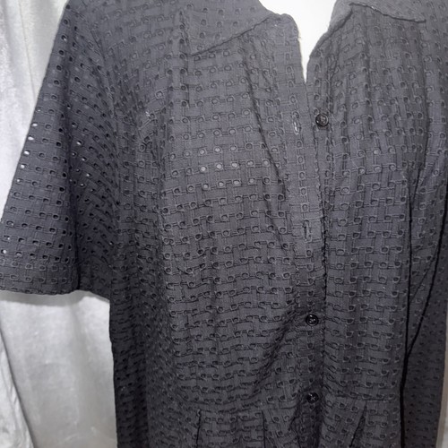 Jessica London Damen Kleid weiß Ösen Baumwolle Fee Mini Übergröße 20 W neu ohne Etikett - Bild 9 von 9