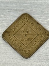 Vintage Cub Scouts collectible token, Do your best, help other people coin