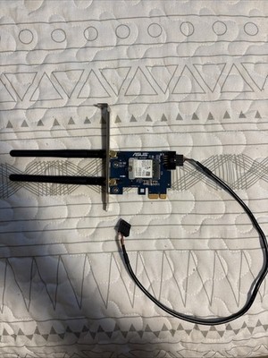 ASUS AC1200 Dual-Band PCIe Wi-Fi/Bluetooth Adapter P/N:PCE-AC55BT Tested Working